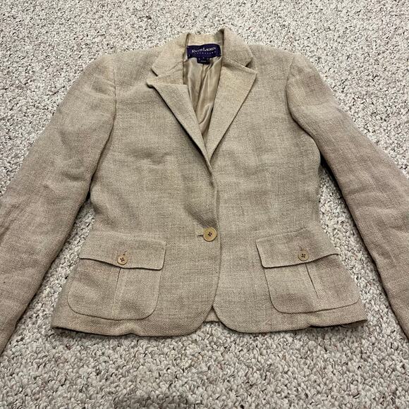 Ralph Lauren Purple Label Tan Blazer - Picture 1 of 9